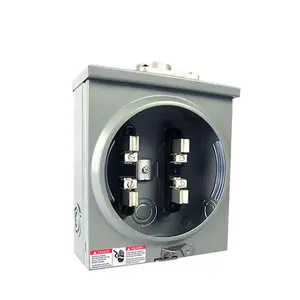 Self-Contained square Meter Socket 100Amp 125Amp Ring type
