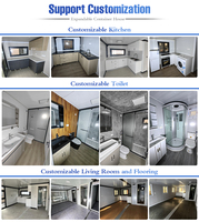 Maison modulaire de luxe en conteneur extensible Maison moderne préfabriquée pour immeuble de bureaux Style asiatique pliant minuscule CasasPrefabricadas