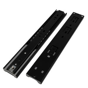 การติดตั้งด้านข้างกดเพื่อเปิดช่องนักวิ่งปกปิดลูกปืนเฟอร์นิเจอร์ลิ้นชักสไลด์รางคู่มือช่อง - Product Image 5