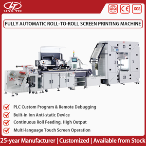 Nouvelle machine d'impression sérigraphique automatique à grande vitesse pour papier et étiquettes adhésives avec lit plat Lta-5070 - Product Image 1