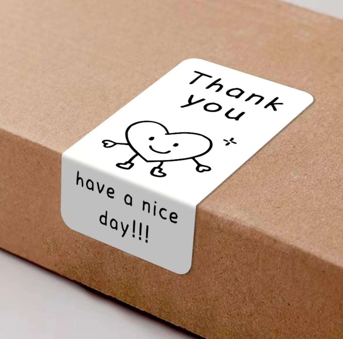 Customized Business Brand logo Adhesive Food Label Waterproof Vinyl sealed Packaging Label Roll Customized Sticker Roll