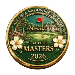 Moneda Conmemorativa del Torneo <span class=keywords><strong>Masters</strong></span> 2026 del Augusta National Golf Club, Artesanía en Metal, Decoración con Temática de Golf, Regalo Coleccionable - Product Image 2
