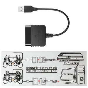 Adaptador USB para <span class=keywords><strong>Sony</strong></span> PS2 a <span class=keywords><strong>PS3</strong></span>, Convertidor de Video para PC, Controlador de Juegos, Joypad, GamePad, Accesorios para Videojuegos de PC - Product Image 6
