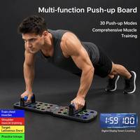 Tabla de Flexiones Multifuncional para Hombres, con Contador, Portátil, para Entrenamiento de Pecho y Abdominales