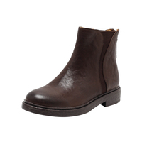 Bottines d'hiver pour femmes, vintage, à lacets, à talons hauts, avec semelle en caoutchouc