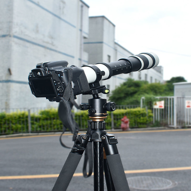 Professional 420-800mm F8.3-16 HD Manual Focus Super Telephoto Zoom Lens for Nikon F Z Sony E Canon DSLR T Mount Photography