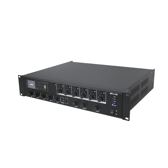 B 2- Channel Sound Standard Power Amplifier 240 Watt Audio Power Cabinet Amplifiers