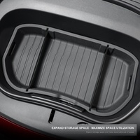 Boîte de rangement TPE pour coffre avant et arrière pour Tesla Model 3 Highland 2024, organiseur de coffre double couche supérieur et inférieur, accessoires