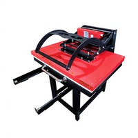 Presse à chaud manuelle 32x40 pouces (80x100cm) à plateau plat haute pression pour impression par sublimation sur vêtements, t-shirts et bannières