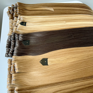 Extensions de cheveux humains Remy de qualité supérieure, super double drawn, invisibles, à bandes adhésives, brun foncé, de 18 à 28 pouces, tailles personnalisables - Product Image 5