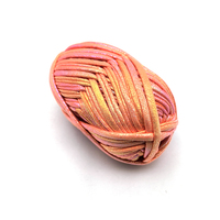 High Quality DIY Shiny Hooked Shimmer Metallic T Shirt Yarn Crochet Roll for Crocheting Bags