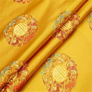 В наличии дышащий материал, китайский узор, удачи, популярная дешевая ткань из жаккардовой парчи, полиэфирная ткань для постельных принадлежностей - Product Image 6