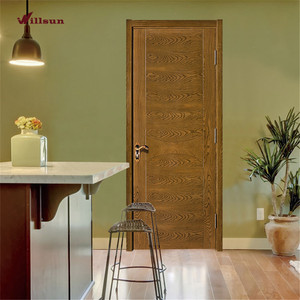 Porte en bois de style rural américain, couleur bois <span class=keywords><strong>brut</strong></span>, texture rugueuse, portes plates uniques pour manoir - Product Image 6