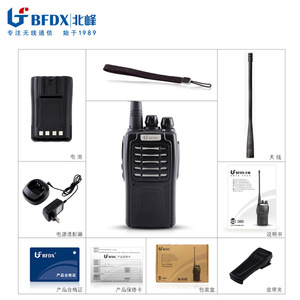 Talkie-walkie UHF BF-360 400 MHz 16 canaux 5W, mini portable pour usage extérieur, construction et sécurité - Product Image 5