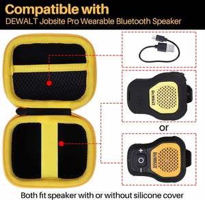 Étui de transport rigide en EVA, sac de rangement de protection pour haut-parleur portable DEWALT - Product Image 2