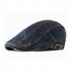 Wholesale Custom Logo Plain <b>Men</b> Cotton <b>Flat</b> <b>Cap</b> Newsboy Hunting Ivy Hats Casual Four Seasons - Product Image 3