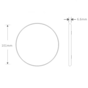 Chargeur de téléphone portable sans fil universel portable pour bureau, 10W/15W, charge super rapide, lumière LED, adaptateur d'alimentation avec logo - Product Image 4
