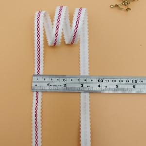 Bande élastique tricotée en nylon/polyester, prix d'usine, blanc/noir/rose, en stock, bande élastique pour ceinture - Product Image 3