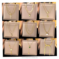 Pendentif Cœur Unisexe en Laiton Plaqué Or 18K PVD de Haute Qualité, Design Géométrique Classique, Chaîne Figaro – Idéal Anniversaire – Vente Flash