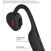 Oreillettes Bluetooth 5.3 sans fil à Conduction d'air sur l'oreille, écouteurs TWS sans fil, oreillettes de Sport étanches