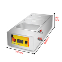 Nouvelle machine à faire fondre le chocolat Jinchin, double cylindre, 4 L*3, pot à température constante, facile à utiliser, lait, 220V, 1 an de garantie
