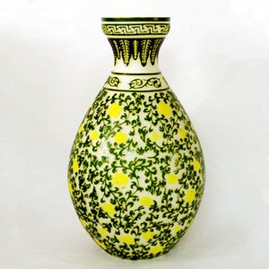 사용자 정의 독특한 샌드 블라스트 멀티 컬러 유리 꽃병 꽃병 아트 홈 데코레이터 - Product Image 3