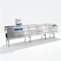 Alimentateur automatique de gâteaux de nouilles 250 pièces/min, Convoyeur d'alignement d'entrée en acier inoxydable SS304 pour ligne d'emballage flow-pack de nouilles instantanées