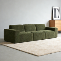 Sofá Individual de Diseño Moderno, Tipo Caterpillar, de Alta Densidad, para Descanso, para Sala de Estar, Sofá Pequeño en Caja