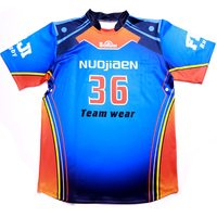 Combinaison de rugby Impression par sublimation Anti-uv Séchage rapide Tenue d'équipe sportive personnalisée Maillot de sport de club Rugby Quatre points et six fils