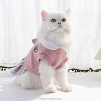 Robe pour chats, boutique pour animaux de compagnie, vente en gros, vêtements pour chats automne-hiver, pull confortable, jupe JK, robe pour chat