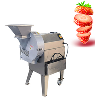 Commerciële aardappelchips snijmachine, fruit- en aardbeien multifunctionele snijder, groentesnijder