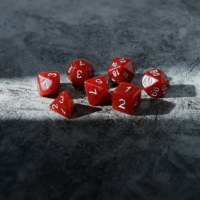 Ensemble de dés RPG polyédriques sculptés en résine, sûrs et durables, 7 pièces, adaptés aux jeux et divertissements Dungeons & Dragons