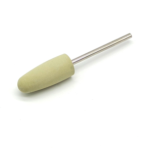 Ponceuse à ongles en silicone longue en forme de balle, outil de polissage pour pédicure, accessoires de perceuse à ongles, embouts en silicone pour manucure en salon - Product Image 1