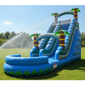 Estimulante Inflável <span class=keywords><strong>Slip</strong></span> e Slide Multi-lane Enormes Water <span class=keywords><strong>Slides</strong></span> Inflável para Adultos Inflável Backyard Water Park <span class=keywords><strong>Slides</strong></span> - Product Image 3