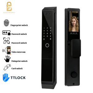 Serrure de reconnaissance faciale WiFi ELOCK, 5 méthodes de déverrouillage (visage/empreinte digitale/application/code/clé) - Product Image 1
