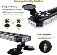47 pulgadas 86LED Led montaje en techo luces intermitentes luces estroboscópicas DE EMERGENCIA advertencia ambulancia quitanieves vehículos todoterreno