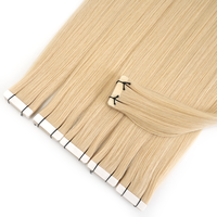 Extensions à bandes adhésives 100% cheveux humains Remy vierges, qualité professionnelle, cuticules alignées, double tirage, mèches naturelles douces et soyeuses, lot