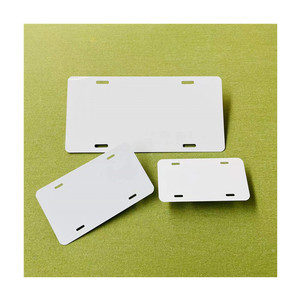 Venta Popular brillo blanco mate sublimación aluminio Auto matrícula espacios en blanco Metal 12 ''X 6'' etiquetas <span class=keywords><strong>de</strong></span> coche para accesorios <span class=keywords><strong>de</strong></span> automóviles - Product Image 5