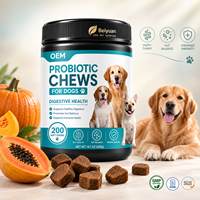 Friandises à mâcher molles multi-souches probiotiques pour chiens : Santé digestive, équilibre intestinal, soutien immunitaire, nutrition aux fibres de citrouille – Fabrication OEM