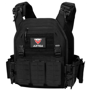 Chaleco Táctico Balístico Desmontable de Protección Personal Molle Negro, Chaleco Antibalas de Liberación Rápida para Hombre, Portaplacas - Product Image 2