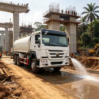 Vente flash : Camion-citerne HOWO 6X4 pour le nettoyage des routes en Afrique, performance stable, grand réservoir d'eau