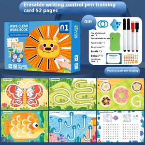 Montessori Preschool Learning Picture Book 52 Pages Reusable Toddler Handwriting Practice Tracing Letters Kids - Product Image 6