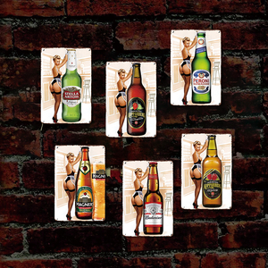 Letrero Metálico Vintage de Cerveza y Sidra, Decoración Retro para Pared de Bar, Pub, Cueva del Hombre, Garaje, Taberna, Cafetería, Arte Mural para el Hogar - Product Image 3