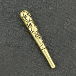 <span class=keywords><strong>CA</strong></span> % 601 saf pirinç kalın ve ince çift amaçlı hayvan oyma bakır sigara tutucu dolaşım filtresi - Product Image 4