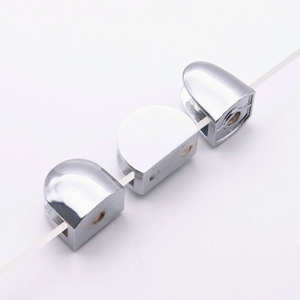 Sıcak satış cam kelepçe duvara monte ayarlanabilir çinko alaşım cam raf klip kelepçe braketi için 6MM cam raf - Product Image 5