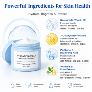 Crème hydratante pour le visage Skin Radiance, éclaircissante, anti-âge, à la mandarine, à la niacinamide, à la vitamine C/E, raffermissante, hydratante, pour tous - Product Image 4