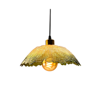 Suspension industrielle à abat-jour en verre long, blanc chaud doux, ampoule à incandescence E26, hauteur réglable, éclairage à angle de faisceau de 180°