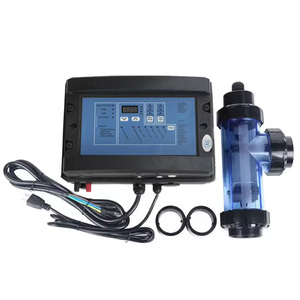 Clorador electrónico automático 2 en 1 para <span class=keywords><strong>limpiador</strong></span> y filtro <span class=keywords><strong>de</strong></span> piscinas <span class=keywords><strong>de</strong></span> <span class=keywords><strong>agua</strong></span> y sal - Product Image 1