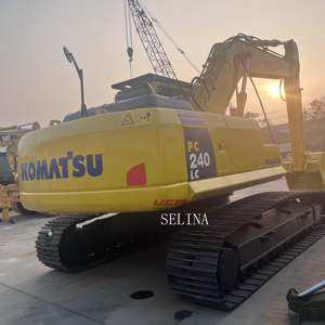 Excavadora Usada Komatsu PC240 Original de Japón 2024, Excavadora Hidráulica Grande de 24 Toneladas con Orugas y Cucharón, Modelos PC 200 210 220 240 - Product Image 2