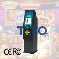 Игровой киоск с QR-кодами для обмена призов, принтером, выдачей наличных, сенсорным экраном, многопользовательский, перезаряжаемый, с функцией пополнения счета